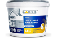 Краска фасадн.,моющ.,белоснежн. Лакра 6,5кг