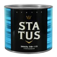 Эмаль ПФ-115М, черная 1,8кг STATUS