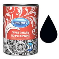 Грунт-эмаль по ржавчине алкид.1,9кг Черная РАСЦВЕТ