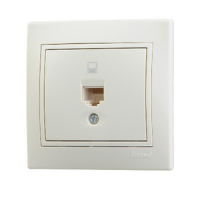 Lezard 701-0303-139 Розетка компьютерная  1СП крем