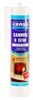 Герметик д/каминов,печей силик.черный 300мл KRASS