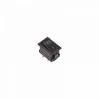 Выключатель кл. 250V 3A (2c) ON-OFF черный  Micro (RWB-101 REXANT)