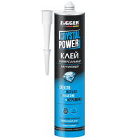Клей каучуковый универ. Прозач.320гр. ZIGGER Crystal Power