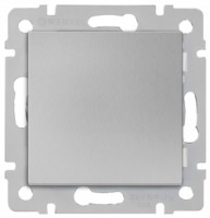 Выкл. 1кл. проходной  WL-SW-1G-2W (серебро)