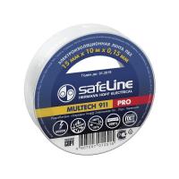 Изолента Safeline 15*10 белый 10/250