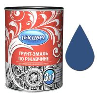 Грунт-эмаль по ржавчине алкид.1,9кг Синяя РАСЦВЕТ