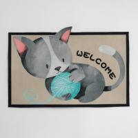 Коврик придверный «Котёнок», 39×59 см Доляна