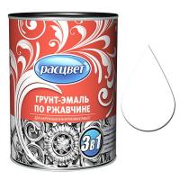 Грунт-эмаль по ржавчине алкид.0,9кг Белая РАСЦВЕТ