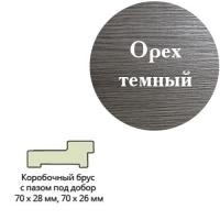 Коробка 70*28*2070 Эк шпон Орех темный Леском 