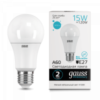 Лампа Gauss LED elementary А60 15W Е27 4100К