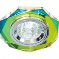 Св-к 8020-2 FERON  MR16 G5.3 7-мультиколор, серебро (перламутр)