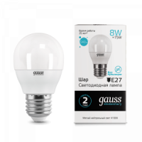 Лампа Gauss LED elementary Clobe 8W E27 4100K 