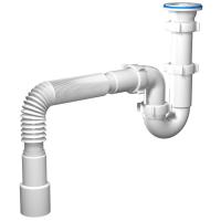 Сифон АНИ 1 1/2"*40 прям с гиб. труб. D0115