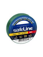Изолента Safeline 15*10 зеленый 10/250