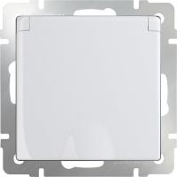 Розетка влагозащ. с/з с з/кр и шт. WL-SKGSC-01-IP44 (белая)