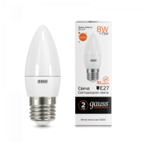 Лампа Gauss LED elementary Candle 8W E27 2700K 