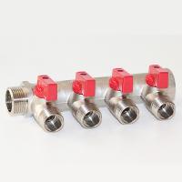 Коллектор 3/4"х1/2" с отс кранами 4 вых VERTUM- 4/22