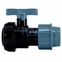 Кран шар 20-1/2" ц/вн ПЭ PN16 ITAL- 48/11