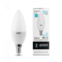 Лампа Gauss LED elementary Candle 8W E14  4100K 