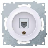 Розетка Florence компьют. 1хRJ45, белая 1Е20701300