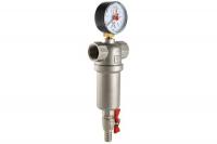 Фильтр самооч 1/2 г/г лат с маном гор вода Valtec 25/2