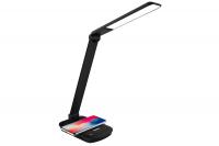 Светильник настол. Camelion KD-825 черный Led, беспр. 16Вт 230В 380лм, 4500К, рег.яркости