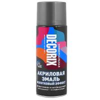 Эмаль аэрозол. молотков. эффект Decorix, темно-серый (№1611), 520мл