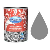 Грунт-эмаль по ржавчине алкид.0,9кг Серая РАСЦВЕТ