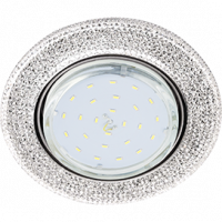 Св-к Ecola GX53 Н4 LD7069 круг подсв. 4К прозр./хром 35*125 FT53CMEFB