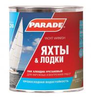 Лак яхтный алкидно-уретан. п\м L-20 2,5л PARADE