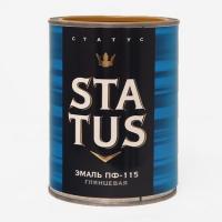 Эмаль ПФ-115М, черная 0,8кг STATUS