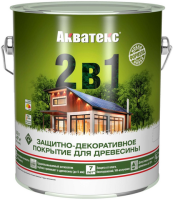 Защитное текстурное покрытие древесины (Калужница) 2,7л "Акватекс"