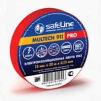 Изолента Safeline 15*20 красный 10/250