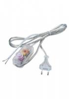 Шнур сет. с диммером 1,5м+0,5м прозр. DM103-200W  FERON