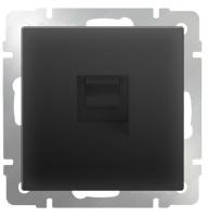 Розетка телеф. RJ-11 WL-RJ-11 (черн. мат)