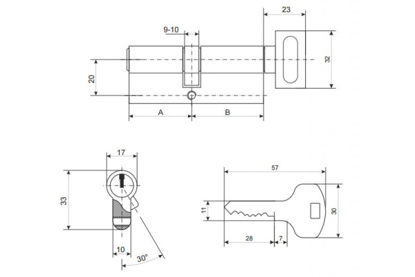 Цилиндр 60-Z-C-G