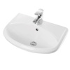 Раковина САМАРСКАЯ бел. ВКС с хром. обрамлением