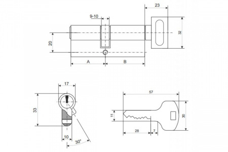 Цилиндр 70-Z-C-NI